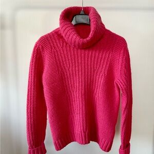 Banana Republic Vibrant Pink Cowl Neck Sweater